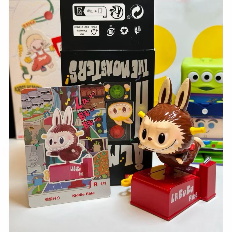 《現貨》popmart 泡泡瑪特 Labubu 看不見我系列 偷偷開心 隱藏款 確認款-規格圖2