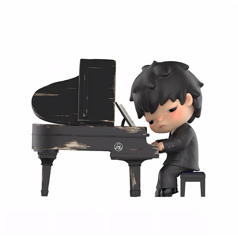 《現貨》popmart 泡泡瑪特 小野 Hirono 鋼琴師 手辦-細節圖4