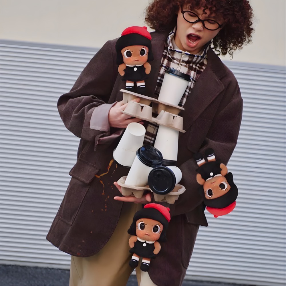 《現貨》POPMART 泡泡瑪特Angry Molly - 心火怒放系列毛絨掛件 確認款 赤火 隱藏款 藍火 墨火 螢火-細節圖5