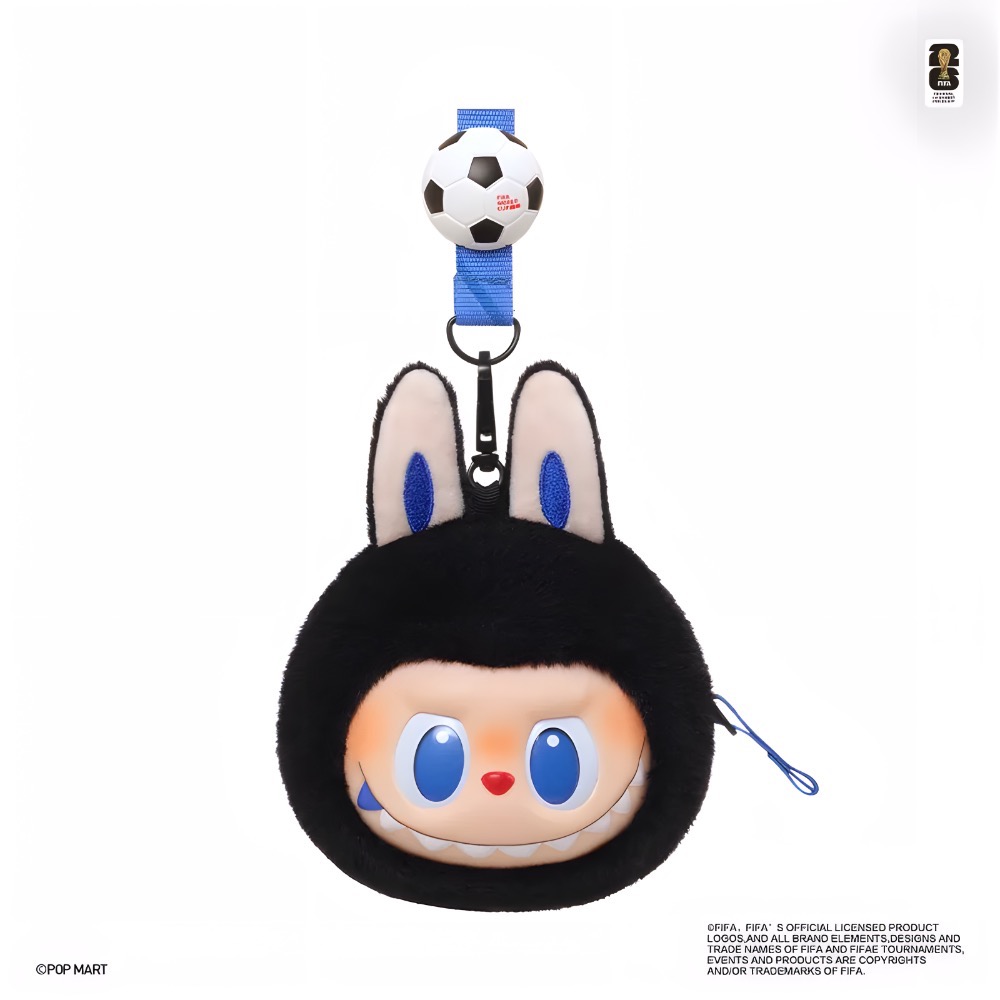《現貨》POPMART 泡泡瑪特 THE MONSTERS × FIFA系列搪膠毛絨掛件 Labubu 足球-細節圖5