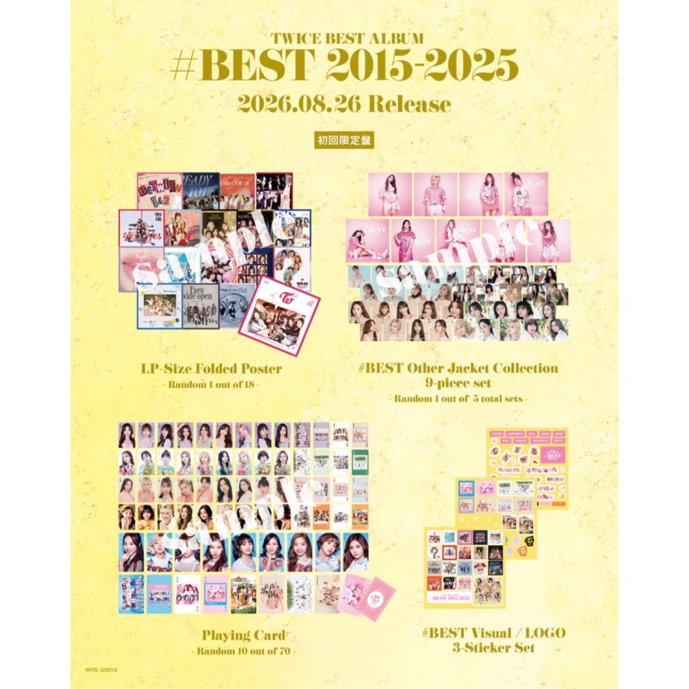 日本進口版 特典🇯🇵 TWICE BEST ALBUM #BEST 2015-2025 精選輯 最佳專輯-細節圖4