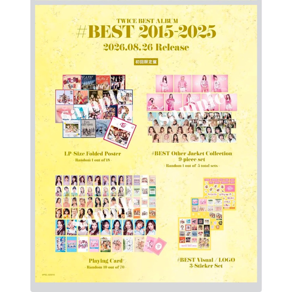 日本進口版 特典🇯🇵 TWICE BEST ALBUM #BEST 2015-2025 精選輯 最佳專輯-細節圖4