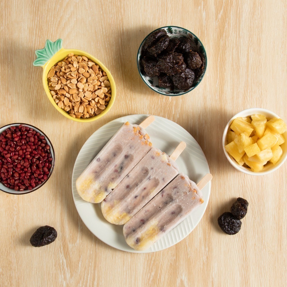 古早味冰棒（1包/10支）(12種口味）四果，紅豆，綠豆，芋頭，花生，糯米，鳳梨，烏梅，酸梅，百香果，情人果，清冰-細節圖2