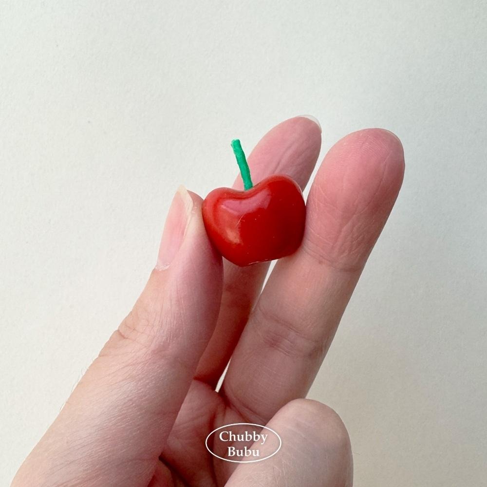 韓式經典櫻桃蠟燭🍒 拇指櫻桃生日蠟燭 蛋糕蠟燭 單顆入-細節圖3