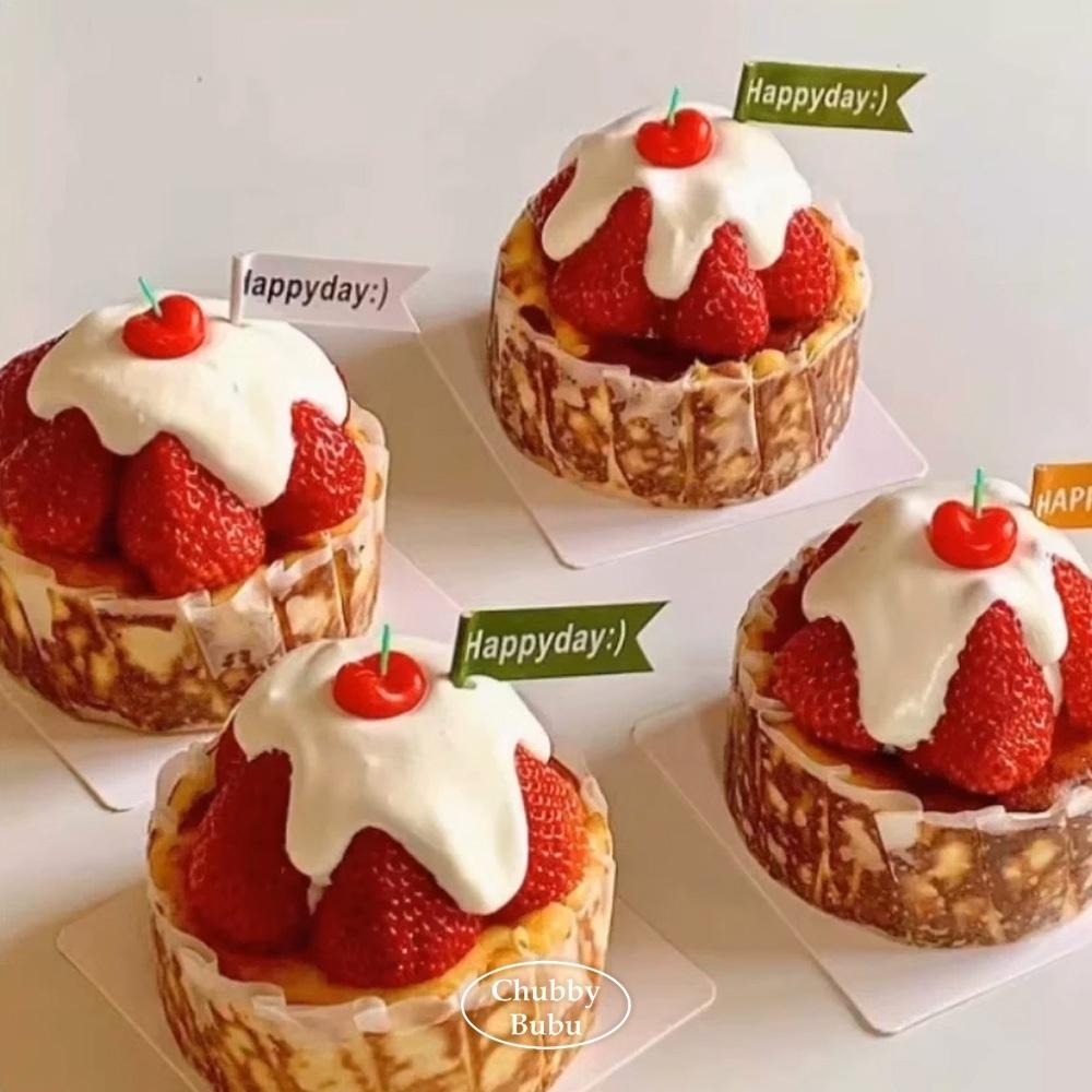 韓式經典櫻桃蠟燭🍒 拇指櫻桃生日蠟燭 蛋糕蠟燭 單顆入-細節圖4