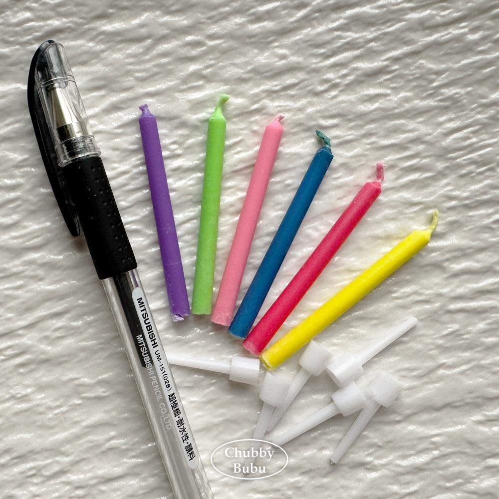 🔥迷你彩虹火焰蠟燭 彩色火焰蠟燭 生日蠟燭 一盒六入-細節圖3