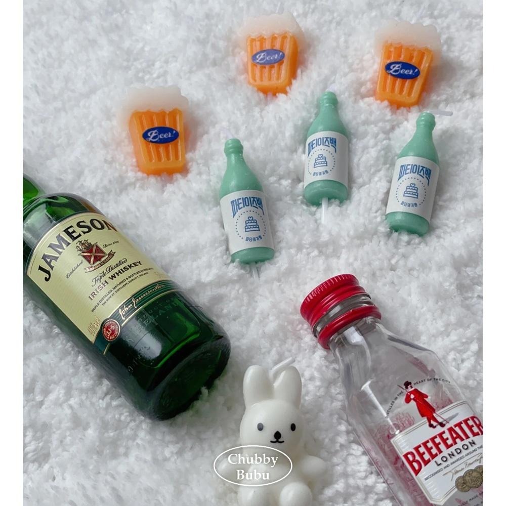 cheers! 大人系韓國燒酒蠟燭 啤酒蠟燭 乾杯生日蠟燭 父親節蠟燭-細節圖4