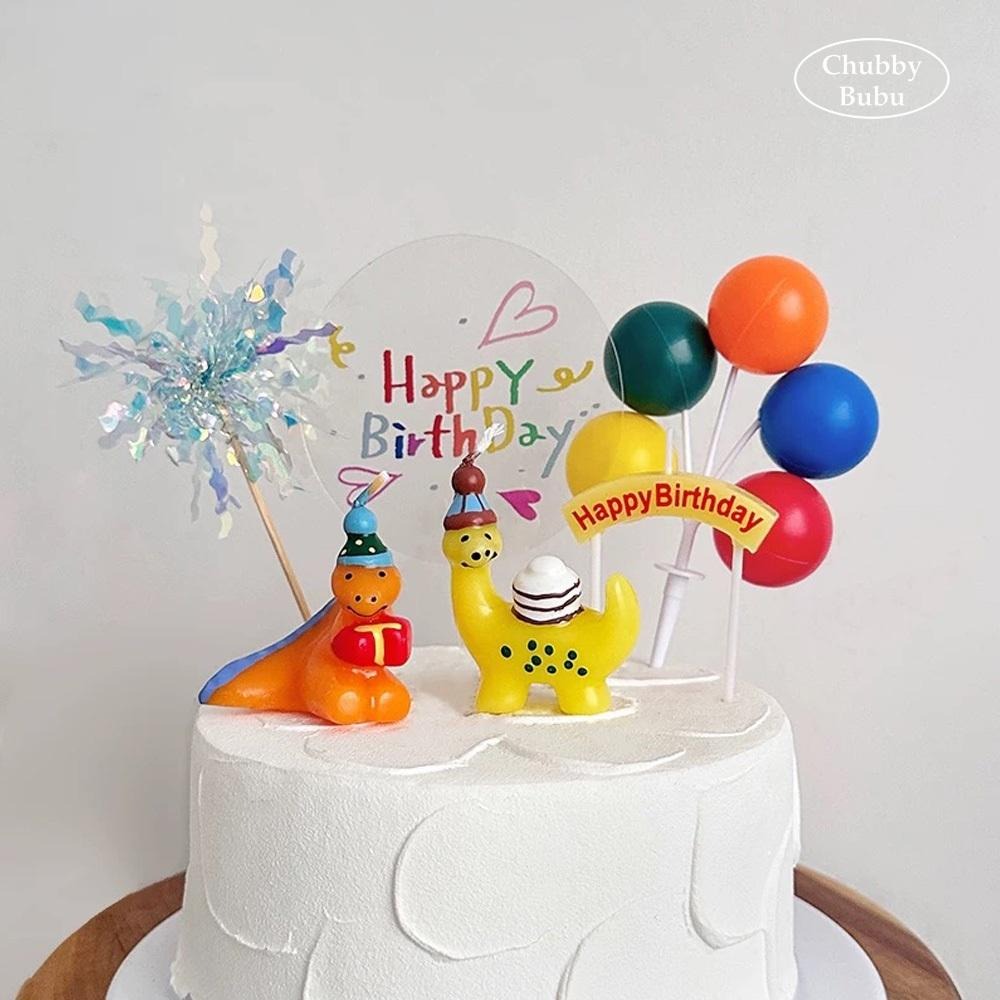 可選色🎉歡樂恐龍派對 恐龍蠟燭 手繪生日蠟燭 蛋糕裝飾蠟燭 ✿ 巧比咘咘 ᴄʜᴜʙʙʏ ʙᴜʙᴜ-細節圖3