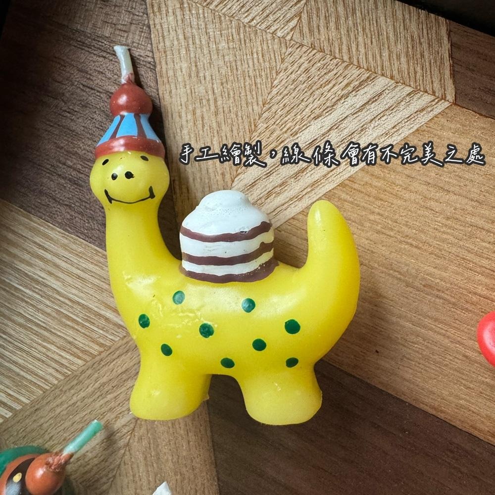 可選色🎉歡樂恐龍派對 恐龍蠟燭 手繪生日蠟燭 蛋糕裝飾蠟燭 ✿ 巧比咘咘 ᴄʜᴜʙʙʏ ʙᴜʙᴜ-細節圖6