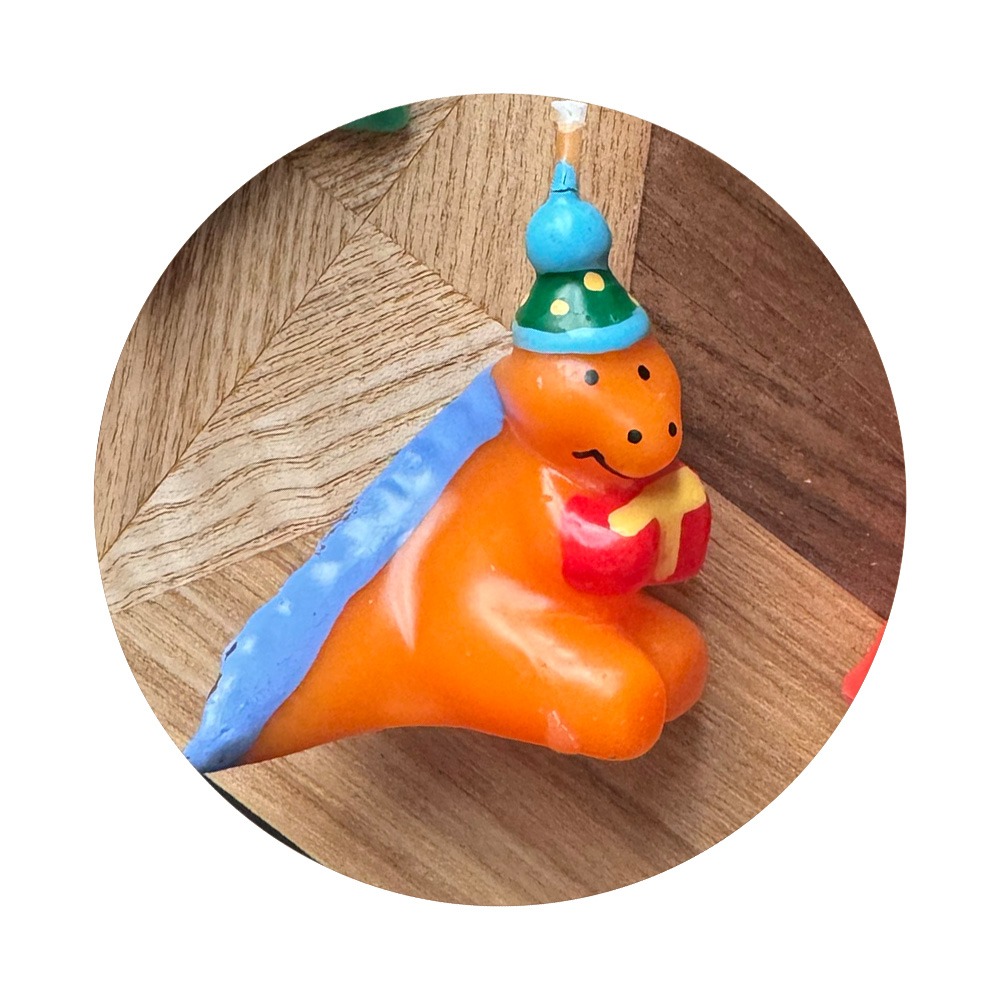 可選色🎉歡樂恐龍派對 恐龍蠟燭 手繪生日蠟燭 蛋糕裝飾蠟燭 ✿ 巧比咘咘 ᴄʜᴜʙʙʏ ʙᴜʙᴜ-規格圖9