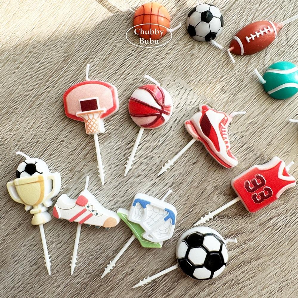 各種球類蠟燭⚽️ 生日蠟燭 派對蠟燭 籃球/足球/網球/排球/橄欖球蠟燭-細節圖2