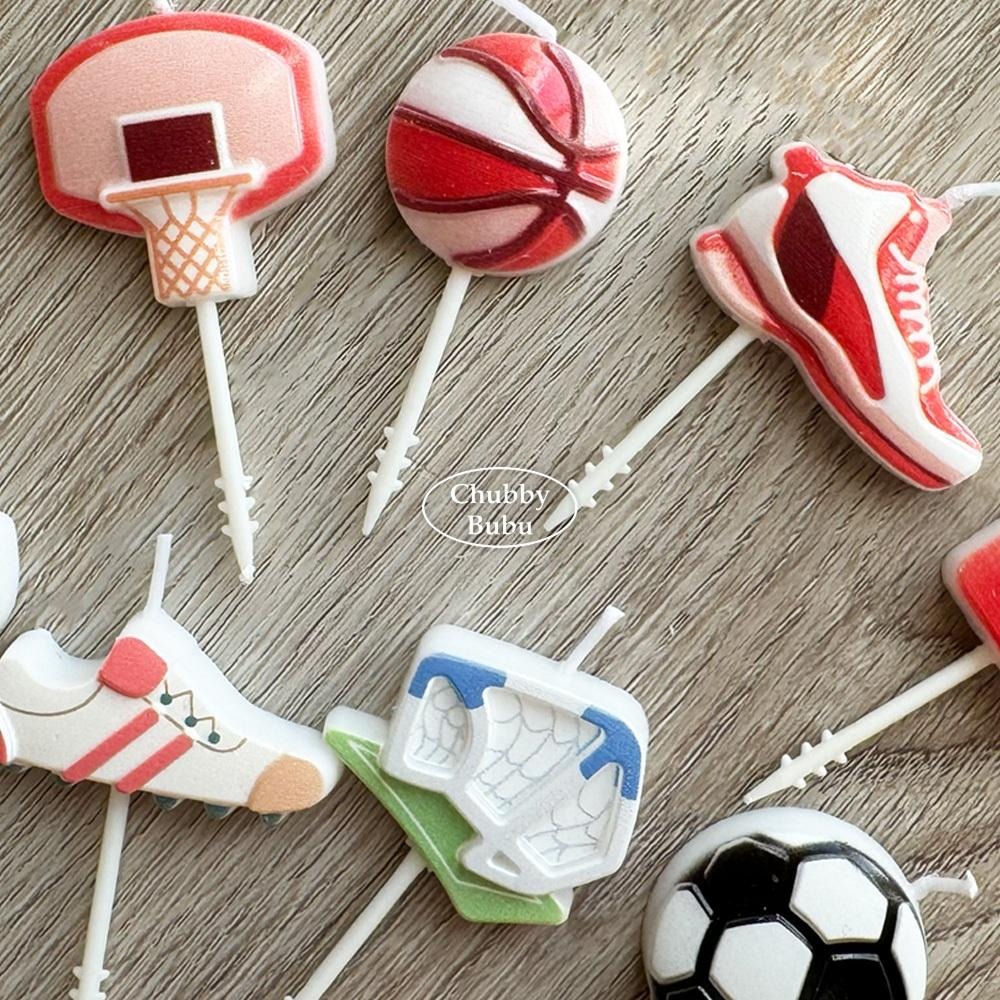 各種球類蠟燭⚽️ 生日蠟燭 派對蠟燭 籃球/足球/網球/排球/橄欖球蠟燭-細節圖3
