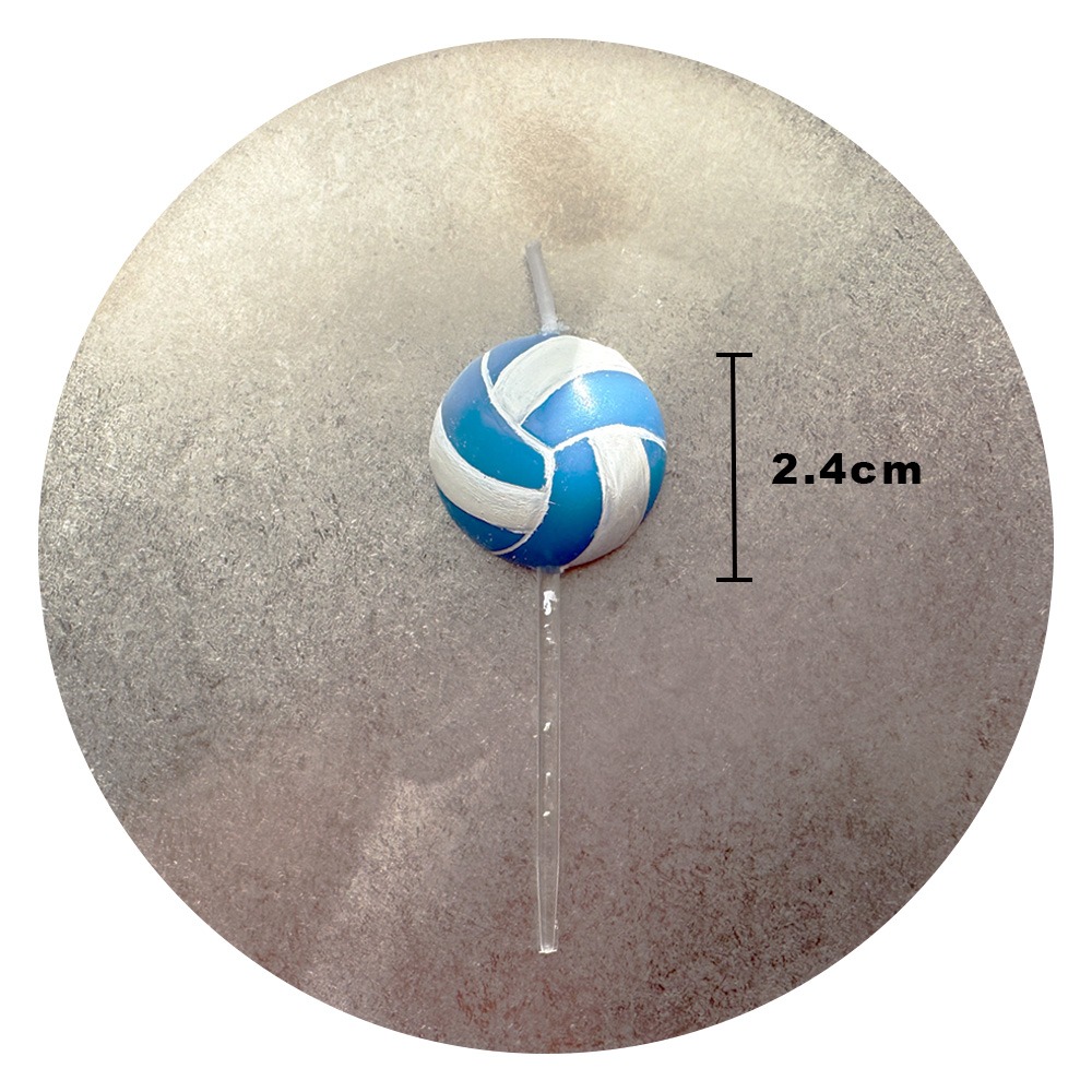 各種球類蠟燭⚽️ 生日蠟燭 派對蠟燭 籃球/足球/網球/排球/橄欖球蠟燭-規格圖6