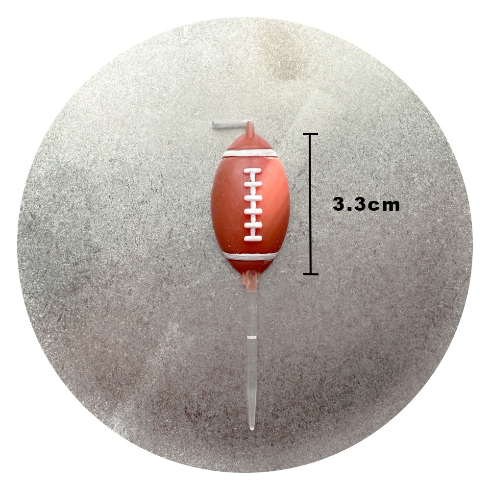 各種球類蠟燭⚽️ 生日蠟燭 派對蠟燭 籃球/足球/網球/排球/橄欖球蠟燭-規格圖6