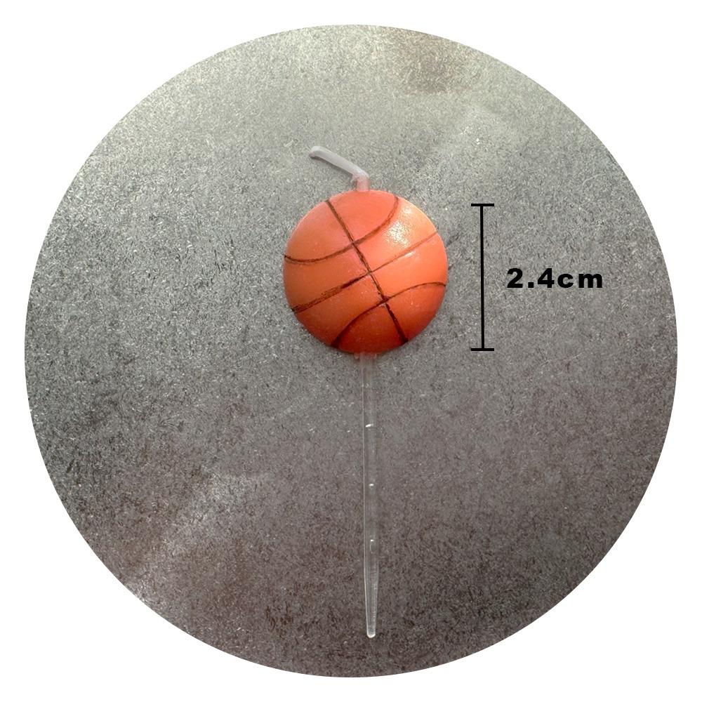 各種球類蠟燭⚽️ 生日蠟燭 派對蠟燭 籃球/足球/網球/排球/橄欖球蠟燭-規格圖6