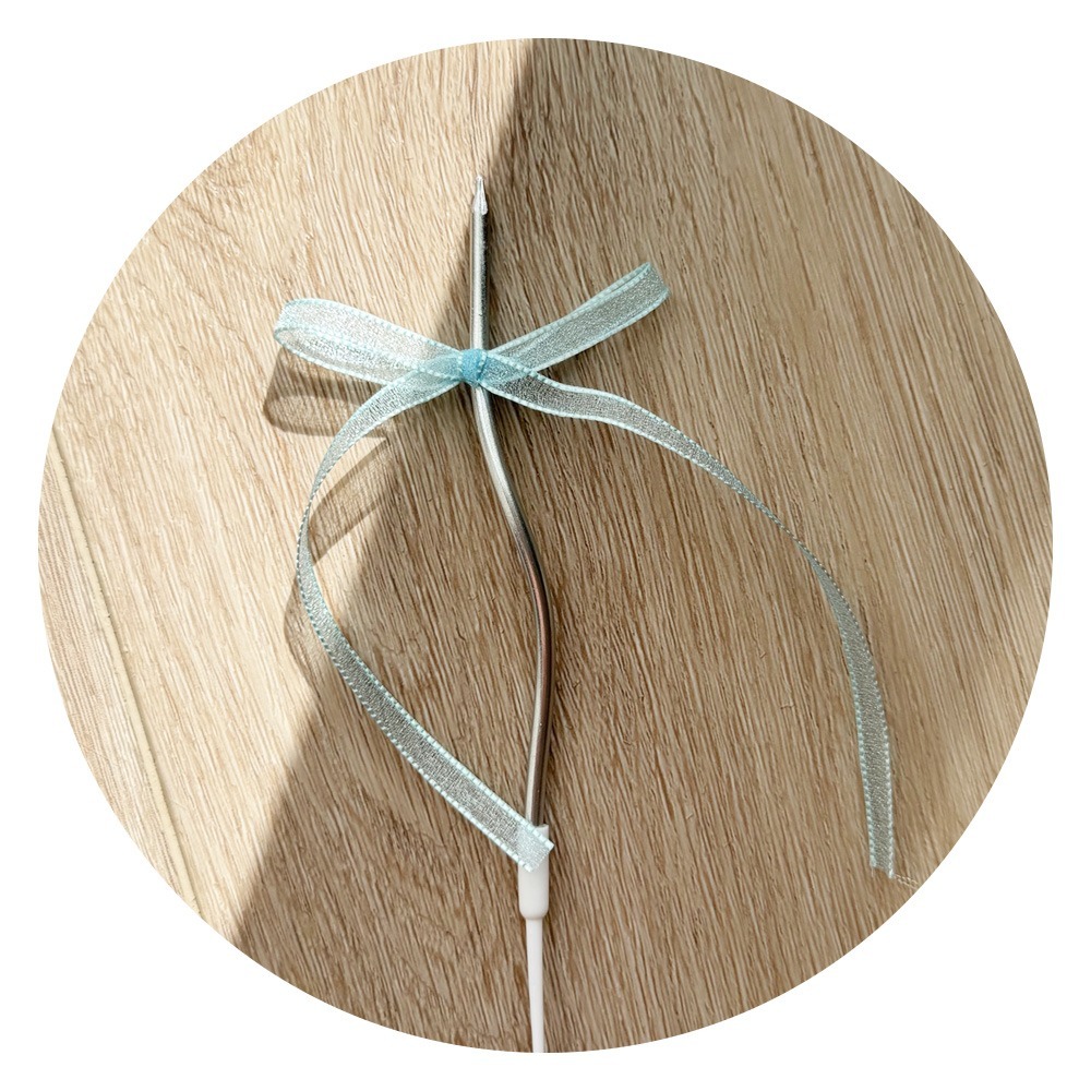 銀蠟燭  × 淺藍緞帶