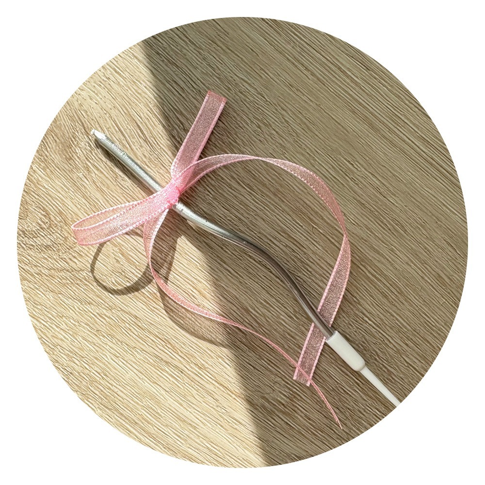 韓系ins大熱款🎀 透明感緞帶蝴蝶結蠟燭 纖細蠟燭 生日蠟燭 芭蕾風造型蠟燭-規格圖5