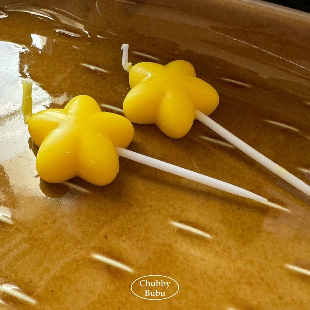 各種星星與月亮蠟燭⭐️ 胖嘟嘟的幸運之星 許願蠟燭 聖誕蠟燭 生日蠟燭 彌月派對 金屬色蠟燭-細節圖3