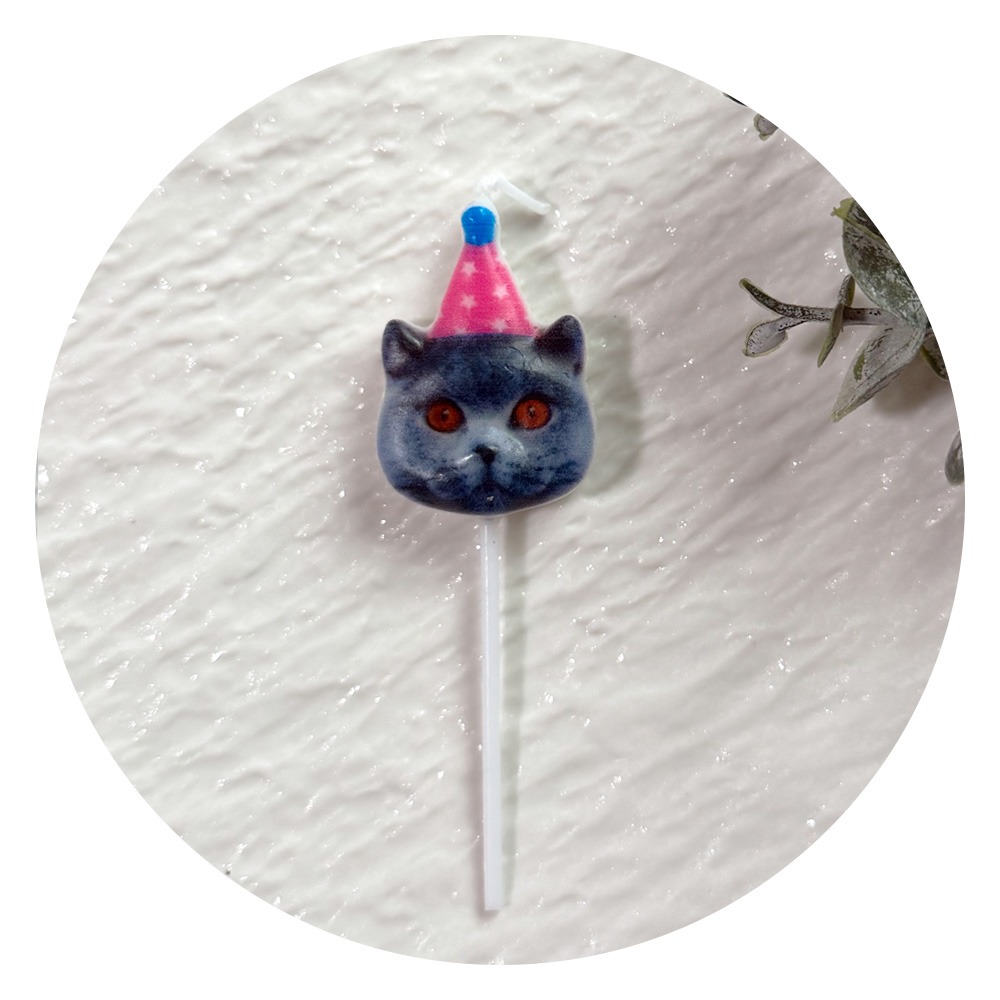 可選色🎉 可愛派對貓咪蠟燭 小貓造型蠟燭 貓奴必備 生日蠟燭 寵物慶生蠟燭-規格圖4