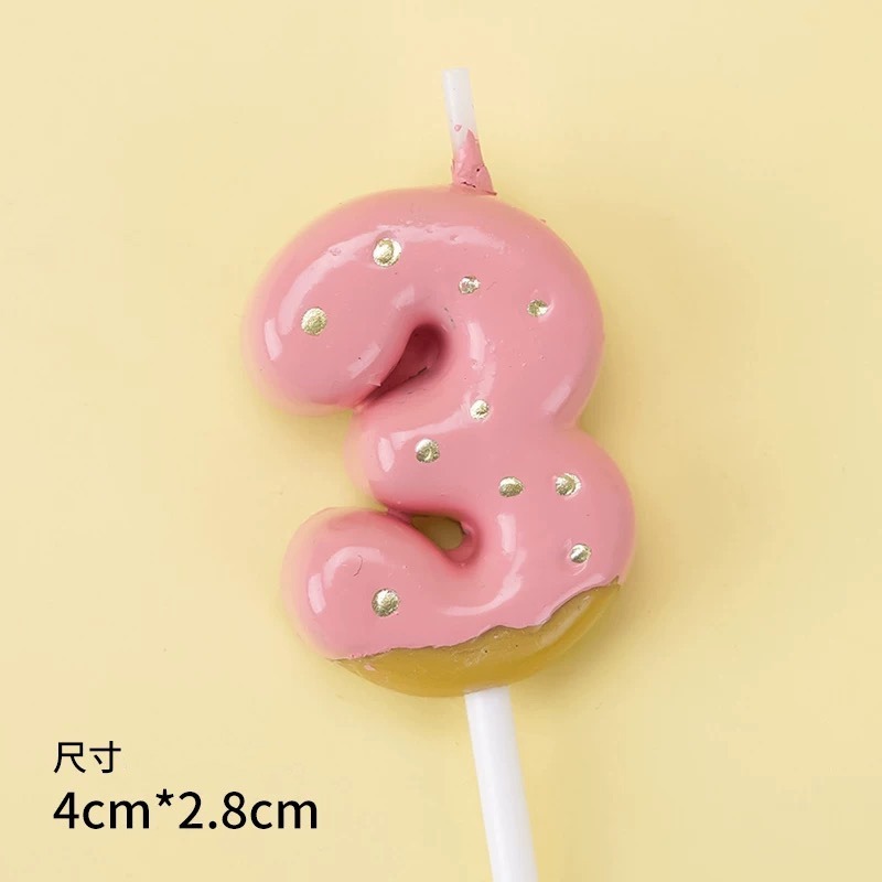 草莓巧克力餅乾造型數字蠟燭 生日蠟燭 情人節蠟燭 歲數蠟燭 彌月蠟燭 百日宴蠟燭-規格圖5