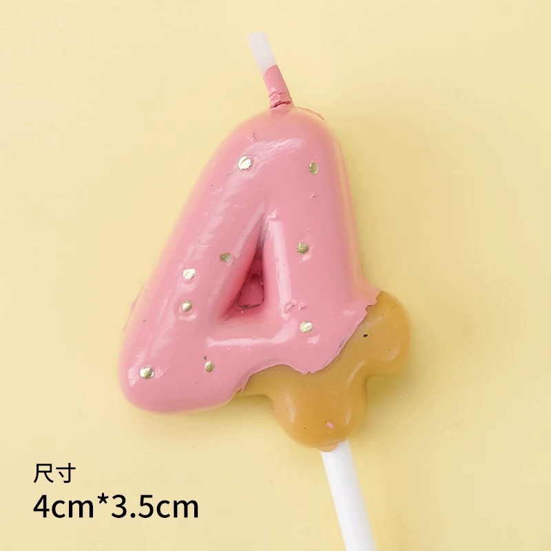 草莓巧克力餅乾造型數字蠟燭 生日蠟燭 情人節蠟燭 歲數蠟燭 彌月蠟燭 百日宴蠟燭-規格圖5