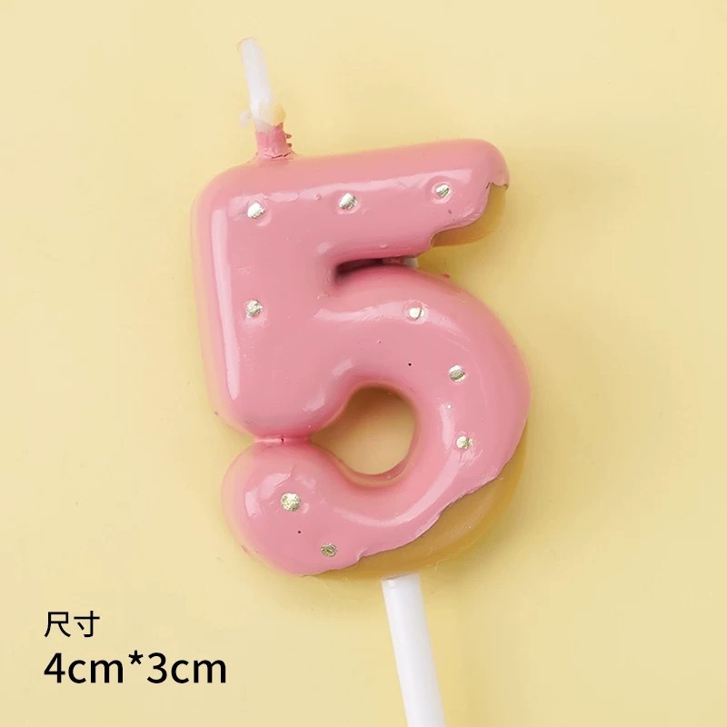 草莓巧克力餅乾造型數字蠟燭 生日蠟燭 情人節蠟燭 歲數蠟燭 彌月蠟燭 百日宴蠟燭-規格圖5