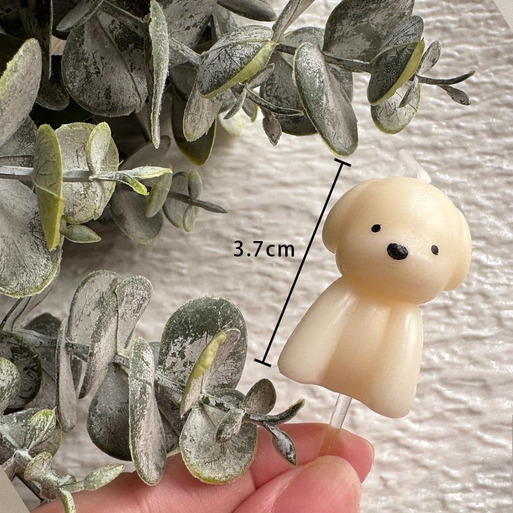 韓國ins奶白無辜小狗蠟燭🐶 狗狗生日蠟燭 許願蠟燭-細節圖6