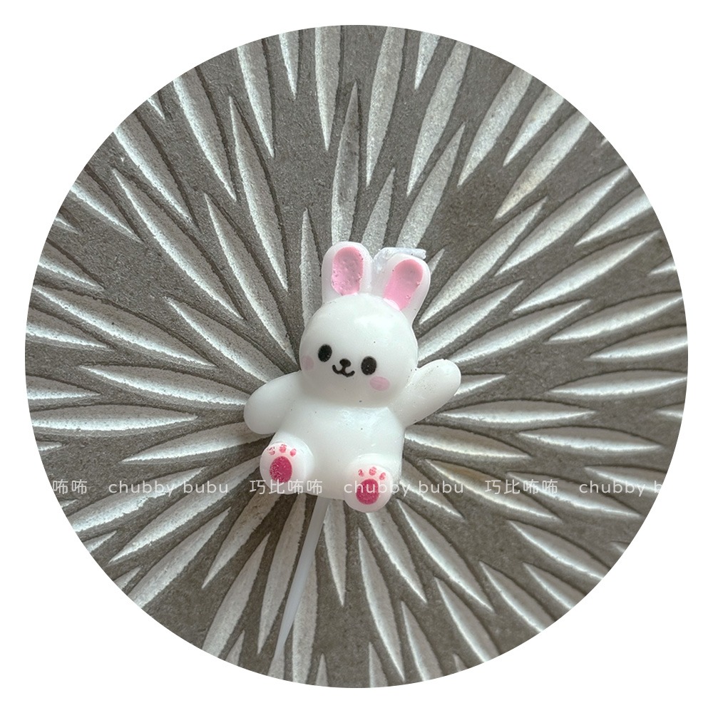 各種小白兔蠟燭🐰 兔子蠟燭 生日蠟燭 ✿ 巧比咘咘 ᴄʜᴜʙʙʏ ʙᴜʙᴜ-規格圖6