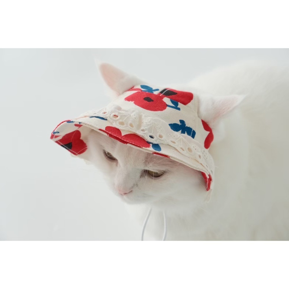 寵物花花帽子(可調)-規格圖2