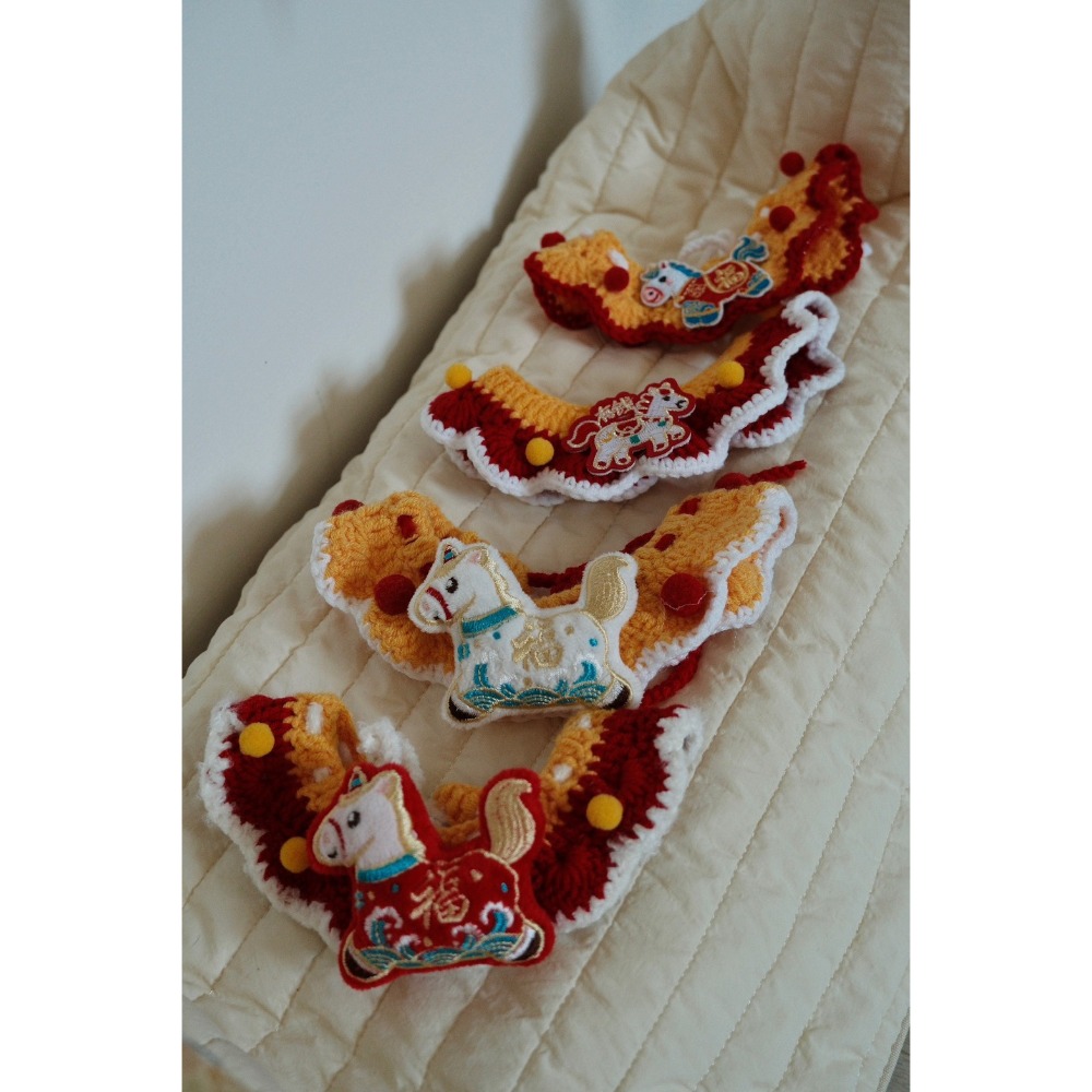 馬年造型圍兜-規格圖1