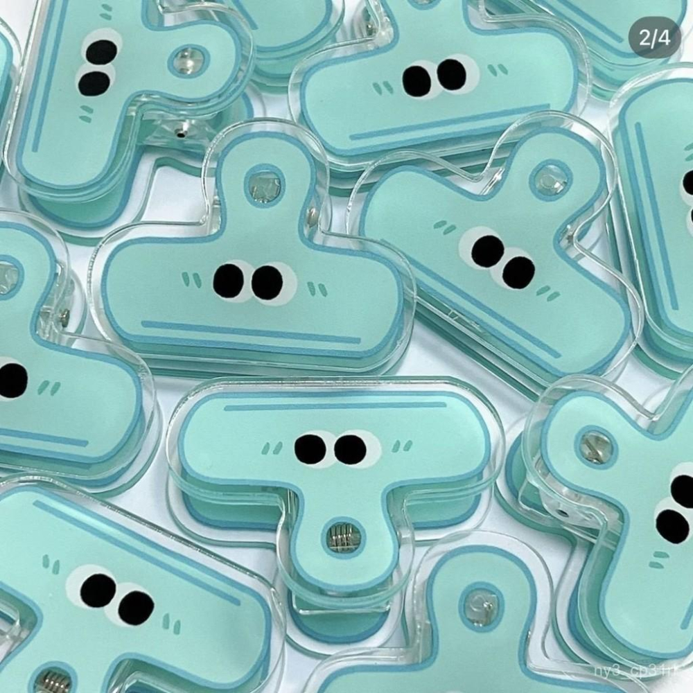 【💖愛選購】創意笑臉夾子卡通少女心亞剋力夾子少女手帳學生文具長尾夾文件夾-細節圖8