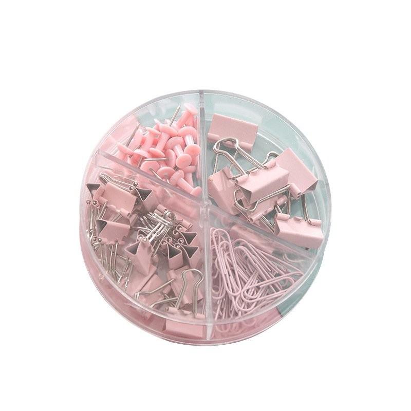 【💖愛選購】韓國長尾夾套裝辦公文具用品學生可愛曲別針工字釘迴形針文件夾子 文件 文具 釘 夾 長尾夾 樂譜夾 合約夾-細節圖5