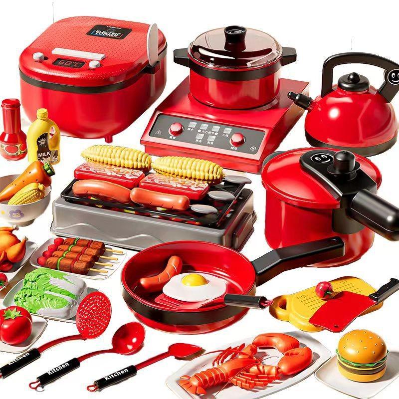 【💖愛選購】過家家玩具女孩迷你廚房女寶寶仿真兒童廚具可做飯水果切切樂玩具 家家酒玩具 切切樂 扮家家酒 迷你廚房-細節圖5