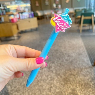 韓係滑闆鞋磚石字母卡通亞剋力貼片中性筆粉色女生高顔值按動式 w-規格圖9