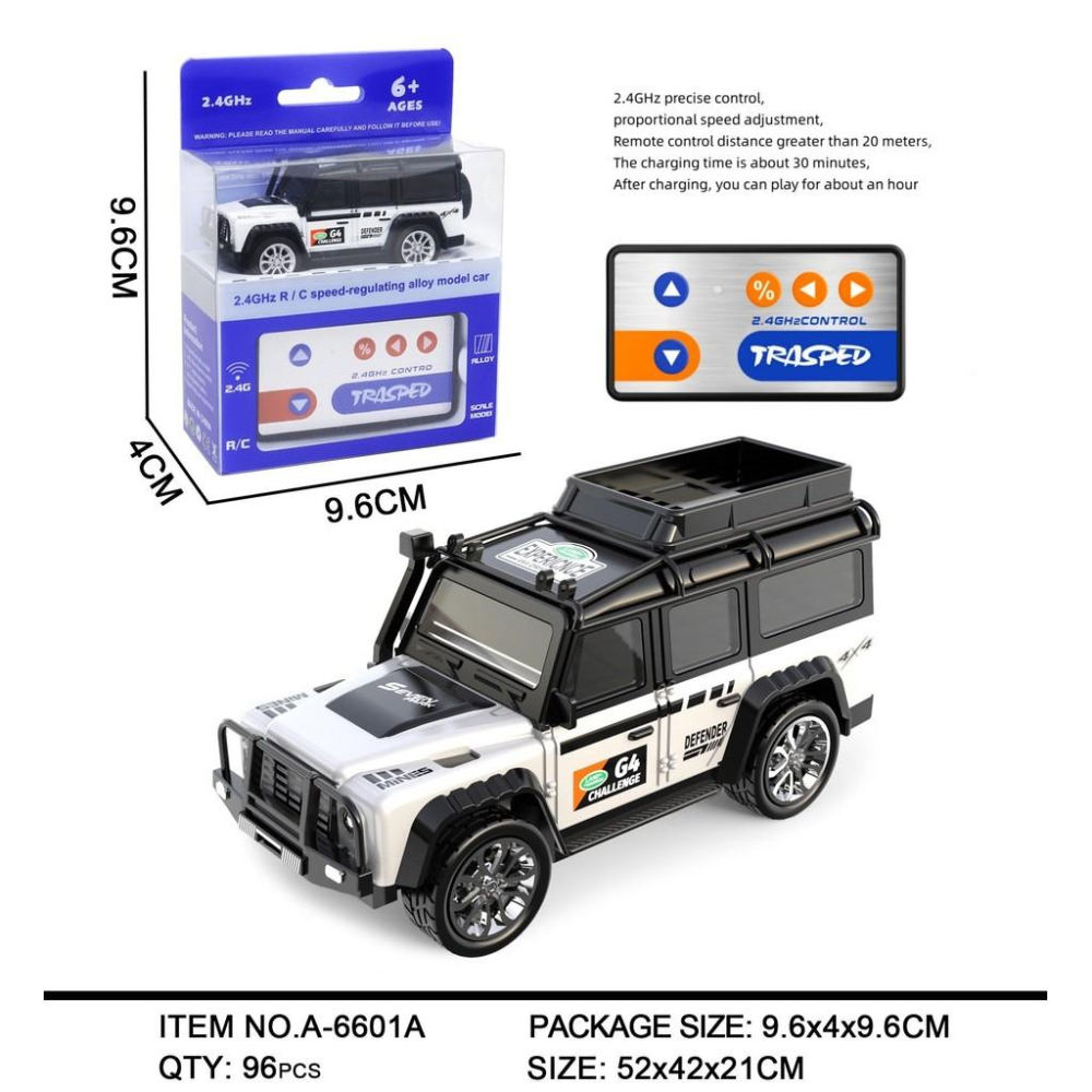 【💖愛選購】迷你遙控車玩具2.4G燈光可調速帶掛車仿真模型1:64閤金車玩具 玩具車 遙控車 玩具-細節圖8