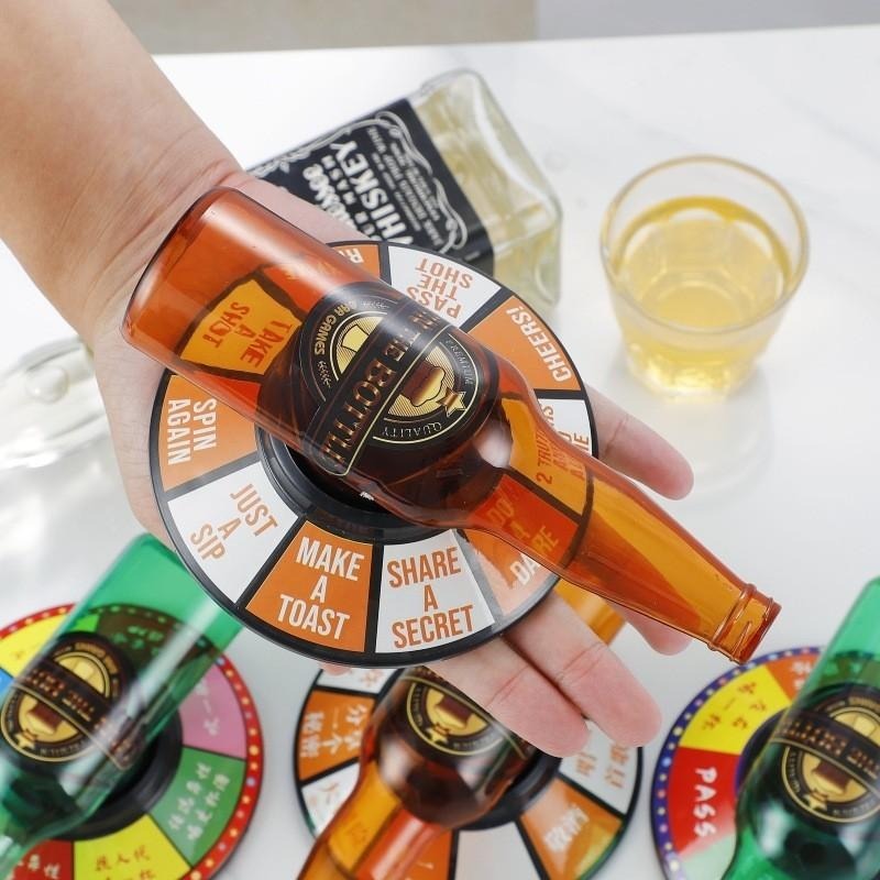 喝酒遊戲 喝酒玩具 喝酒道具 酒桌遊戲 啤酒瓶遊戲 旋轉酒瓶轉盤 酒吧遊戲套裝 ktv助興玩具 聚會喝酒遊戲 w-細節圖4