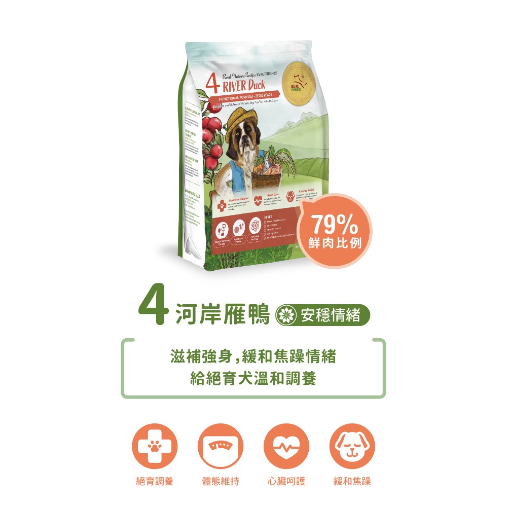 ~米腸家~瑞威天然平衡犬糧2KG 一號草原羊肉/二號森林燉雞/三號海洋魚貝/四號河岸雁鴨/五號湖畔水鱉/六號水虻-規格圖5