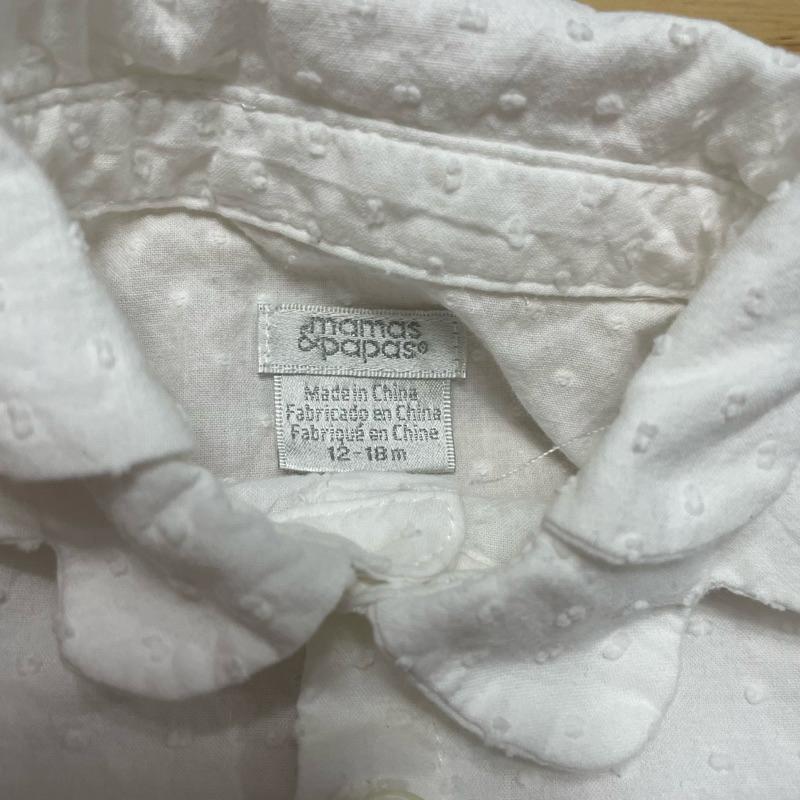 二手 (18m) mamas & papas 長袖花領襯衫-細節圖3