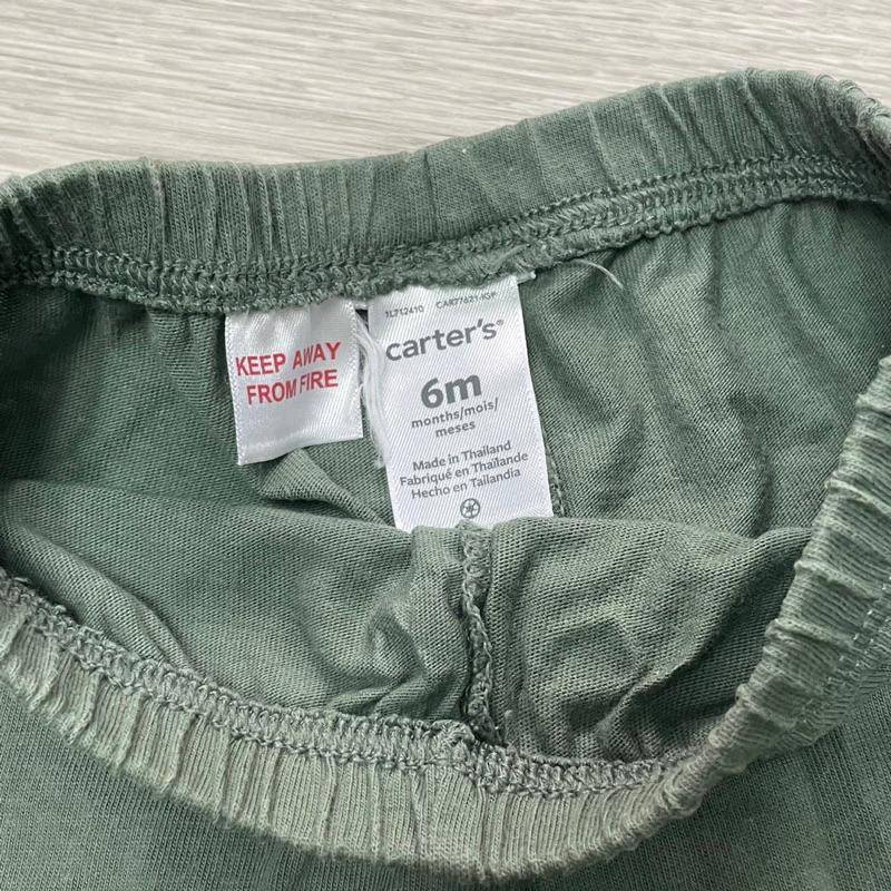 二手 (6m) carter’s 卡特 夏日軍綠小短褲-細節圖3
