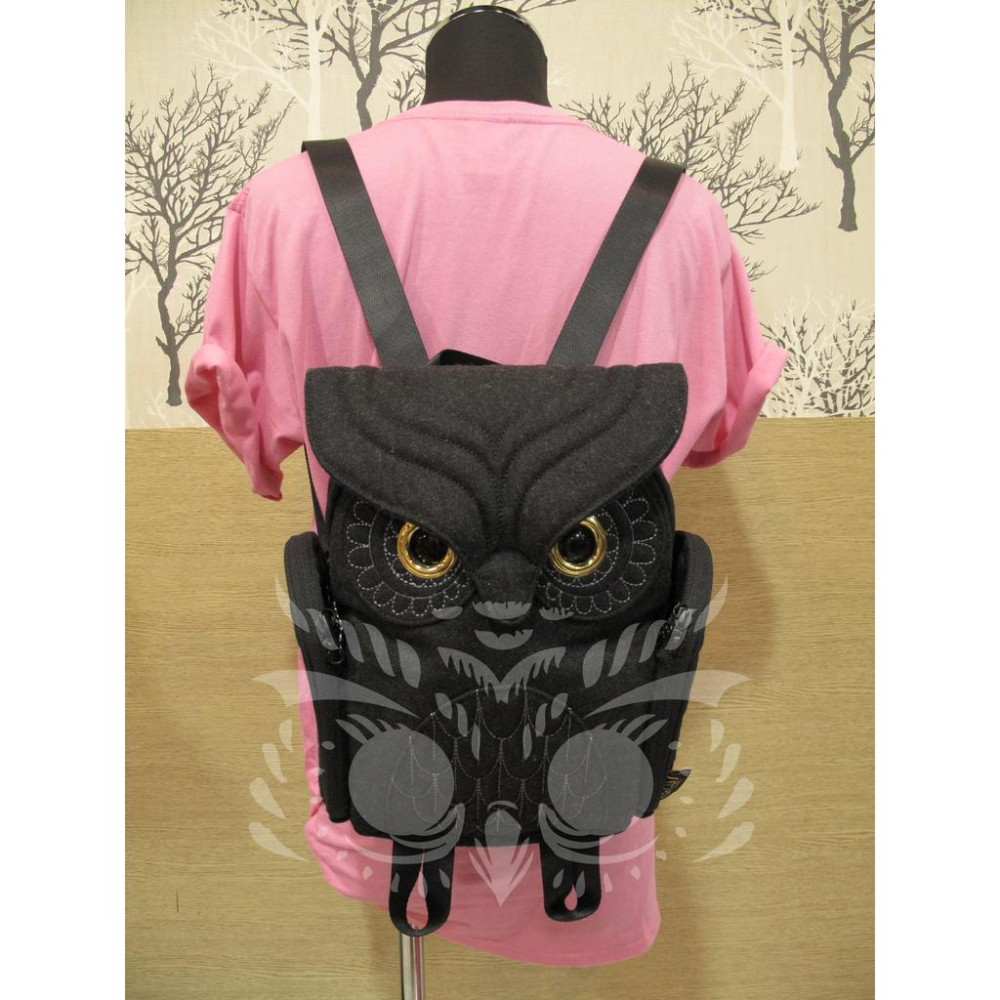 【私訊訂有折扣】羊毛貓頭鷹後背包(S) 香港Morn Creations購實品拍攝🌟最特別的禮物都在奧爾思🌟-細節圖3