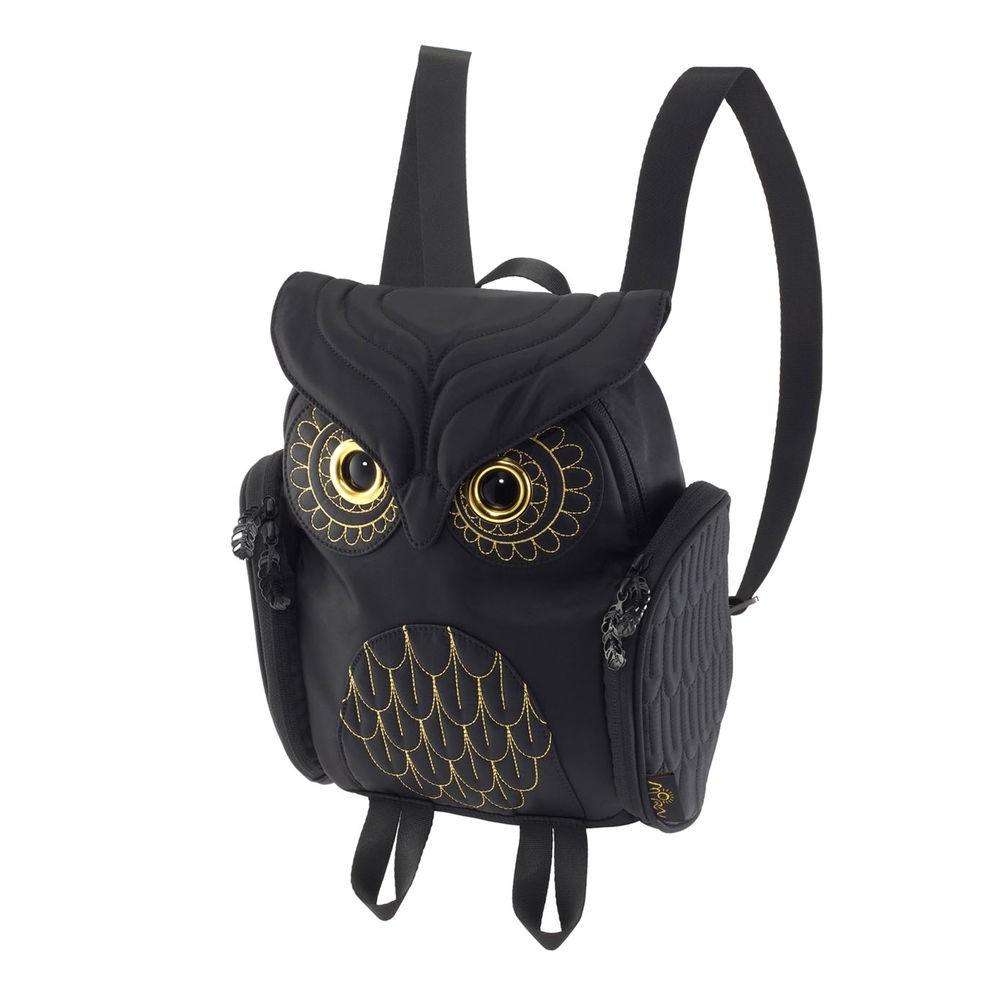 【私訊訂有折扣】金線貓頭鷹後背包(Ｓ) ，香港潮牌Morn Creations授權，非代購實品拍攝，OW-386-細節圖2