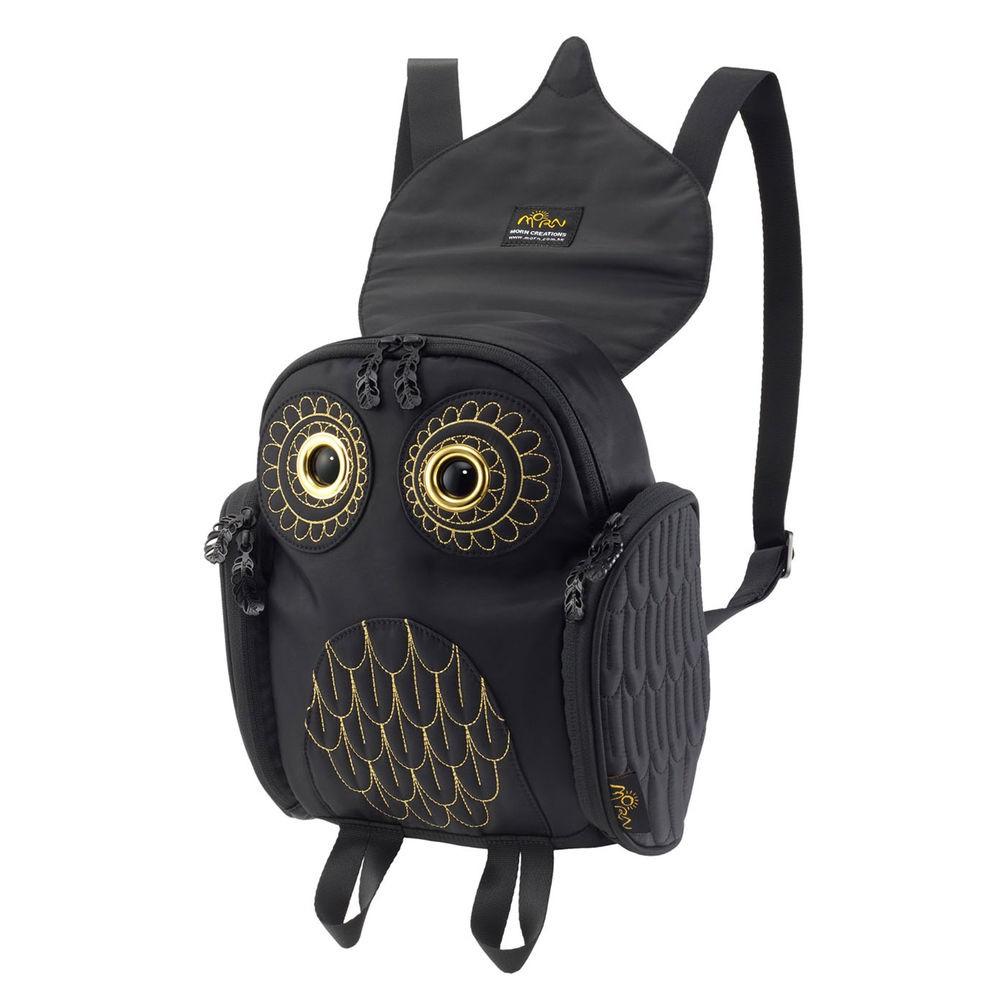 【私訊訂有折扣】金線貓頭鷹後背包(Ｓ) ，香港潮牌Morn Creations授權，非代購實品拍攝，OW-386-細節圖5