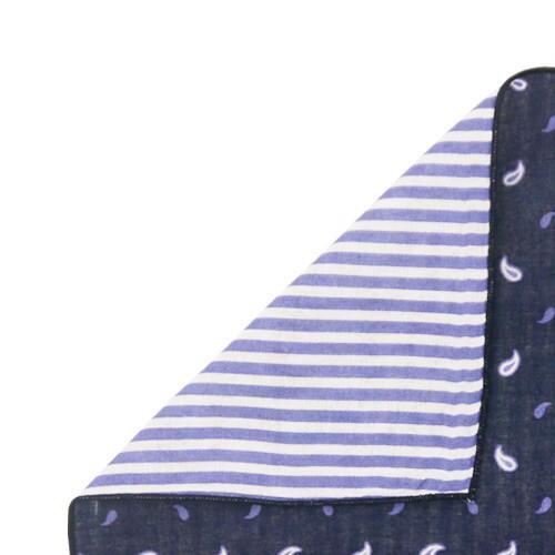 日本製深藍貓頭鷹大方巾/手帕～最特別的禮物都在奧爾思～-細節圖3