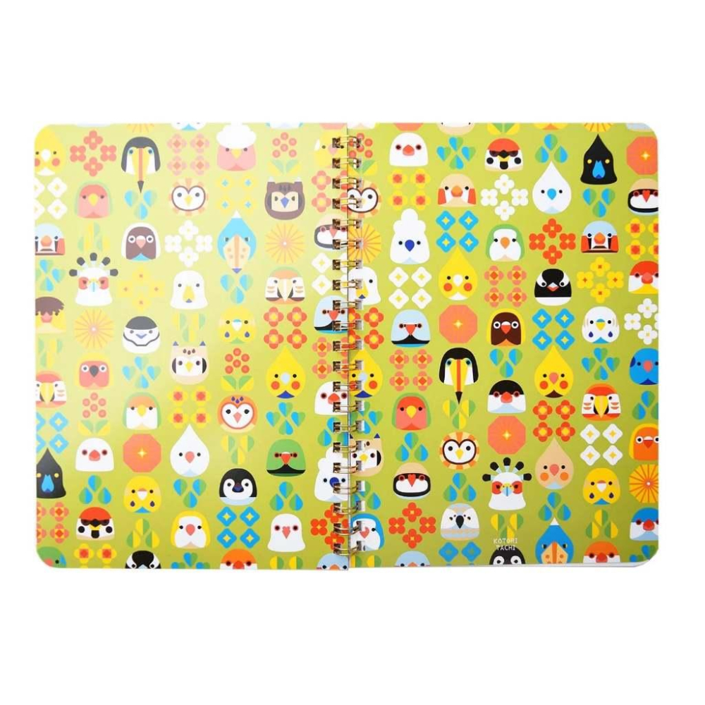 日本KOTORITACHI滿滿小鳥條紋線圈筆記本～最特別的禮物都在奧爾思～-細節圖3