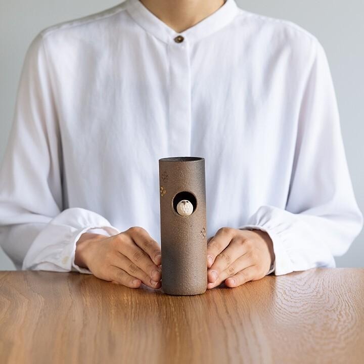 信樂燒貓頭鷹雅形花瓶，附盒裝～最特別的禮物都在奧爾思～-細節圖2