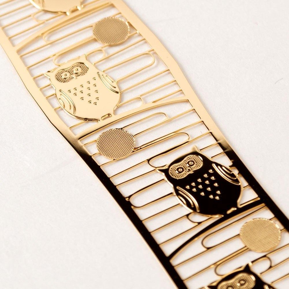 日本製貓頭鷹流雲大金屬書籤～最特別的禮物都在奧爾思～-細節圖2