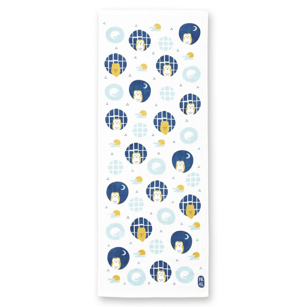 日本製緣福貓頭鷹純棉毛巾～最特別的禮物都在奧爾思～-細節圖2