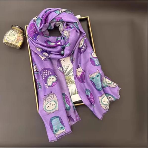 波西米亞風貓頭鷹披肩，有５色可以選擇～最特別的禮物都在奧爾思～-細節圖4