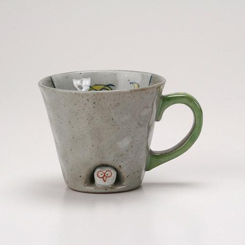 日本有田燒貓頭鷹咖啡杯，送禮人氣款，一個杯子就有三隻貓頭鷹～最特別的禮物都在奧爾思～-細節圖2