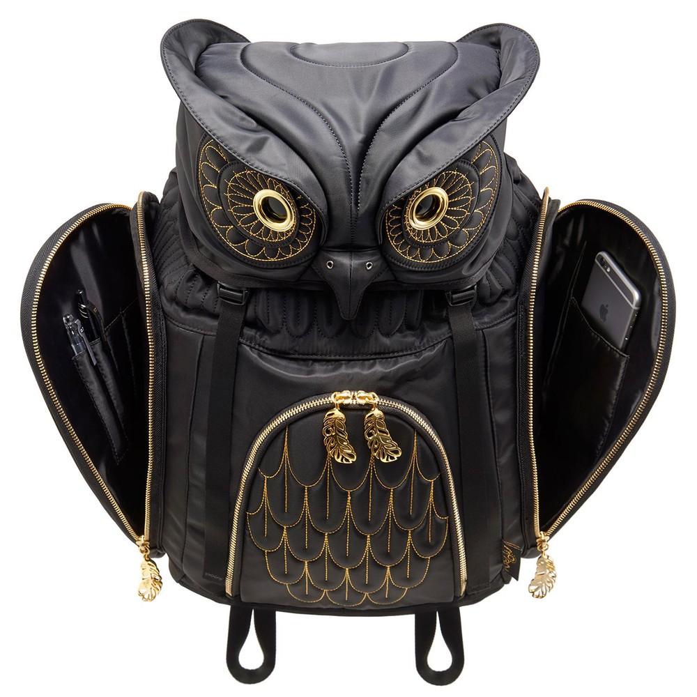 【私訊訂有折扣】Morn Creations黑金大角鴞貓頭鷹後背包🌟最特別的禮物都在奧爾思🌟-細節圖3